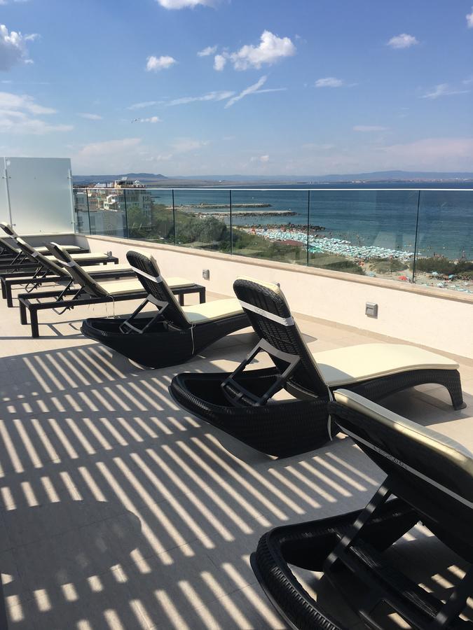 Golden Sea View Penthouse Apartment Pomorie Luaran gambar