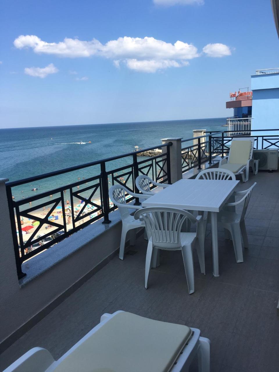 Golden Sea View Penthouse Apartment Pomorie Luaran gambar